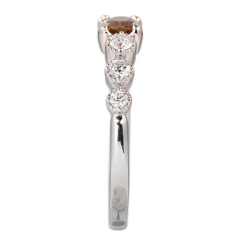 アンダリュサイト 0.4ct ダイヤモンド 0.2ct プラチナ リング