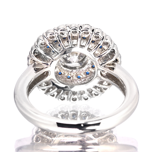 ダイヤモンド 1.0ct/H/SI2/G アウイナイト 0.3ctダイヤモンド