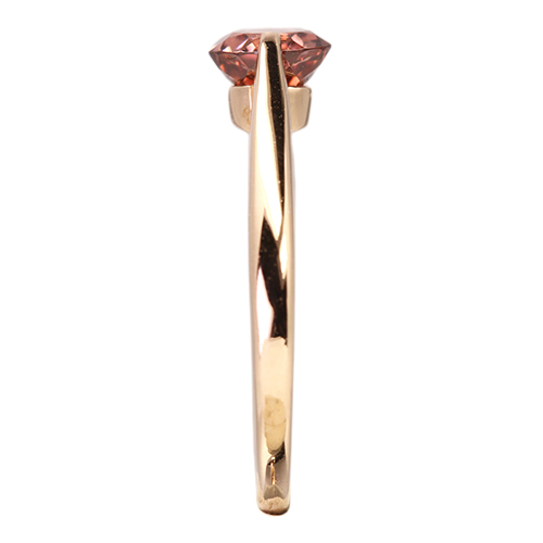 ピンクジルコン 1.0ct ピンクゴールド リング(指輪)【品質保証書/宝石 