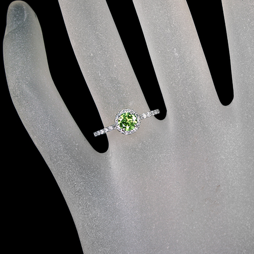 JE101☆高級 デマントイドガーネット0.5ct D pt950 リング 鑑付