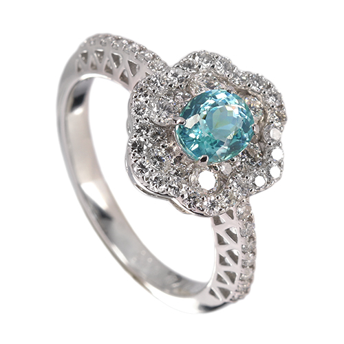 第380回抽選販売＞パライバトルマリン 0.7ct ダイヤモンド 0.6ct