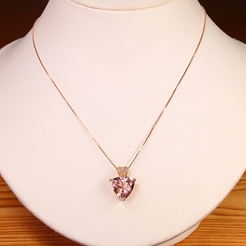 第381回抽選販売＞モルガナイト 6.5ct ダイヤモンド ピンクゴールド
