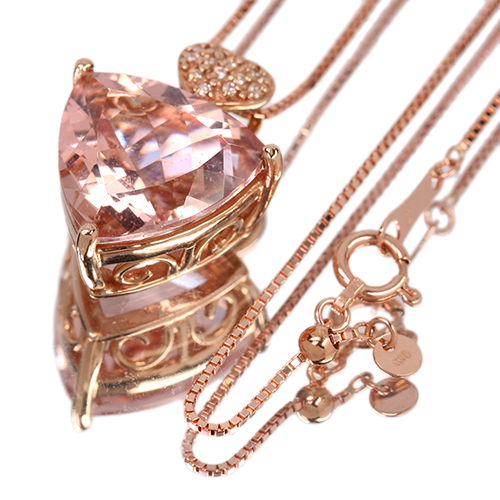 第381回抽選販売＞モルガナイト 6.5ct ダイヤモンド ピンクゴールド