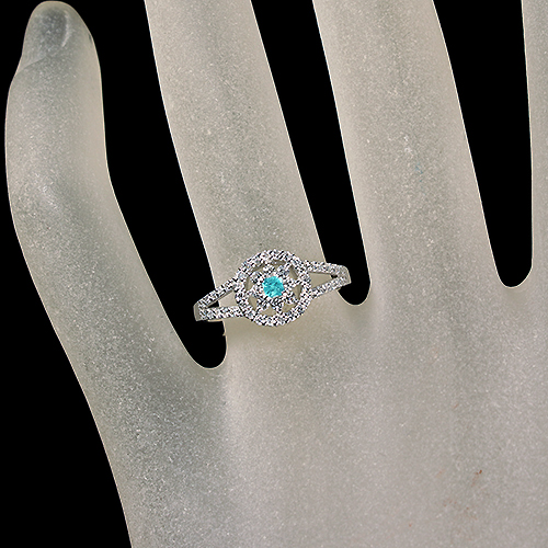 ブラジル産パライバトルマリン 0.06ct ダイヤモンド ct プラチナ