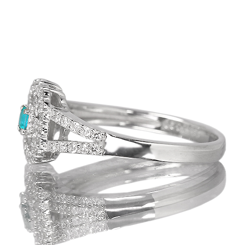 ブラジル産パライバトルマリン 0.06ct ダイヤモンド ct プラチナ