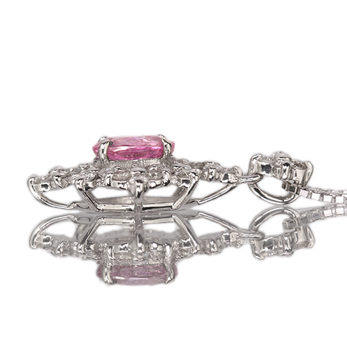 第385回抽選販売＞パパラチアサファイア 約0.7ct ダイヤモンド