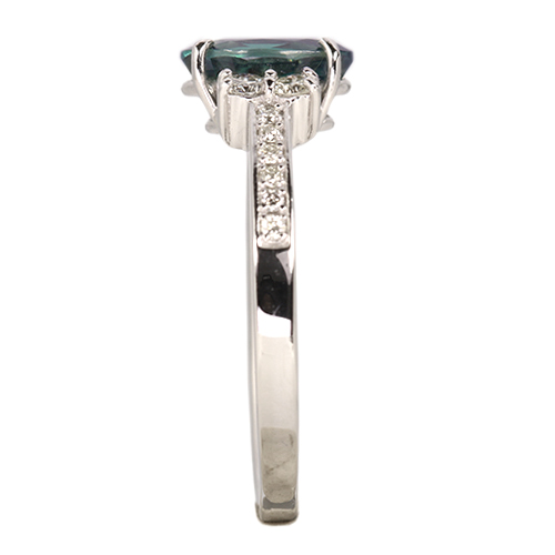 アレキサンドライト 1.2ct ダイヤモンド プラチナ リング(指輪)【品質