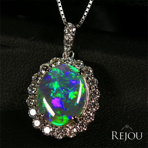 ❤❤✨4.5㌌ 　〚ブラックオパール〛✨ ブラックオパール4.21ct(中央宝石研究所宝石鑑別書付) | ユア