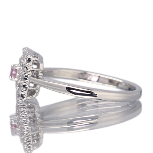 ピンクダイヤモンド 0.08ct/FPP/SI1 ハートアンドキューピッド