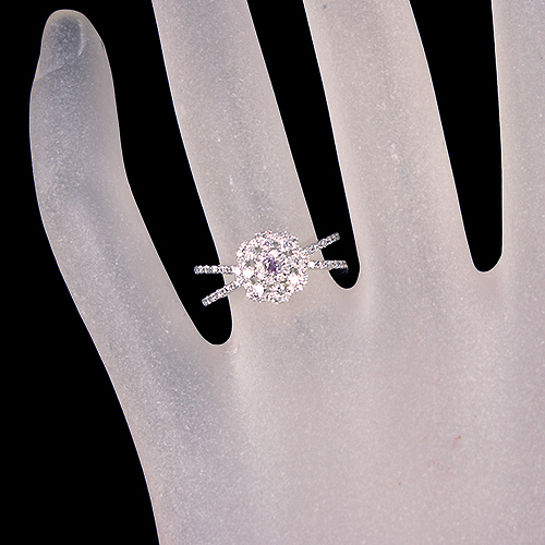 ピンクダイヤモンド 0.057ct/FPP/I1 ダイヤモンド 約0.5ct プラチナ