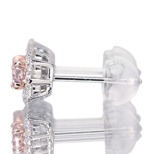 第397回抽選販売＞ピンクダイヤモンド 0.100ct/0.086ct/FPP/I1 ハート 