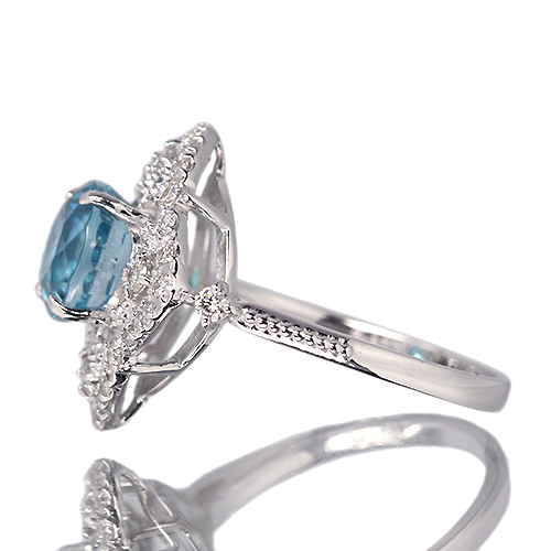 第404回抽選販売>ブルージルコン 3.2ct ダイヤモンド 0.2ct プラチナ 第404回抽選販売>ブルージルコン 3.2ct ダイヤモンド 0.2ct プラチナ