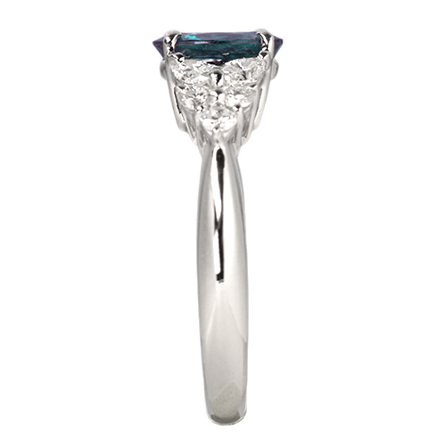 ブラジル産アレキサンドライト 1.2ct ダイヤモンド 0.5ct