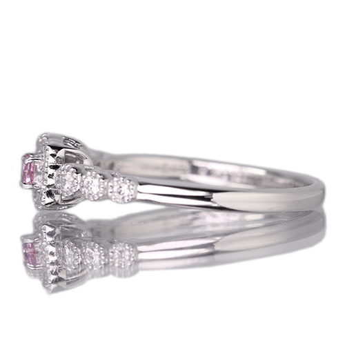 ピンクダイヤモンド 0.048ct/FIP/I1 ダイヤモンド プラチナ