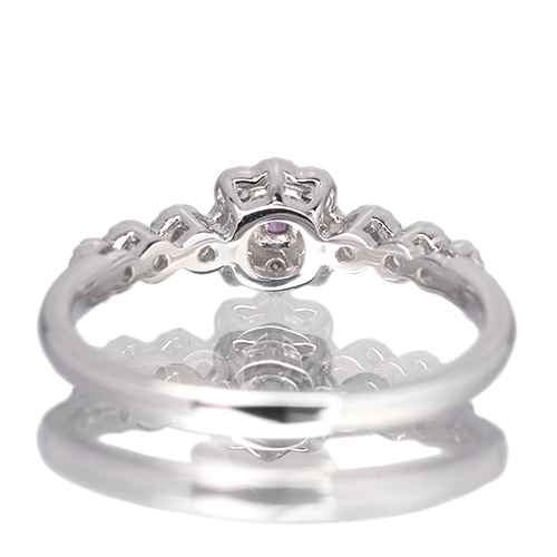 ピンクダイヤモンド 0.048ct/FIP/I1 ダイヤモンド プラチナ リング