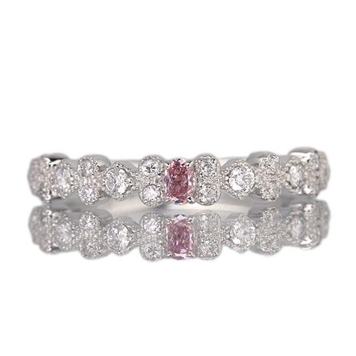 ピンクダイヤモンド 0.062ct/FP/I1 ダイヤモンド 0.2ct プラチナ