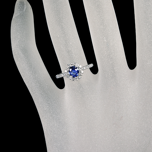 第411回抽選販売＞コーンフラワーブルーサファイア 0.8ct ダイヤモンド