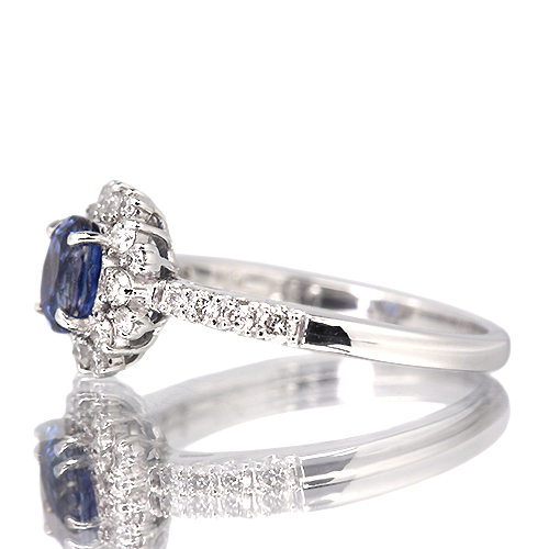 第411回抽選販売＞コーンフラワーブルーサファイア 0.8ct ダイヤモンド