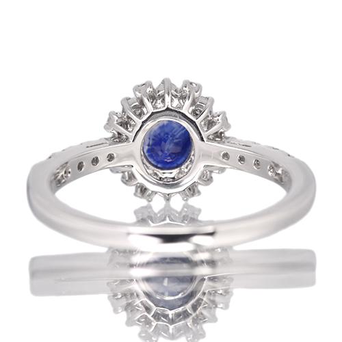 第411回抽選販売＞コーンフラワーブルーサファイア 0.8ct ダイヤモンド