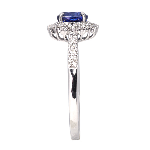 第411回抽選販売＞コーンフラワーブルーサファイア 0.8ct ダイヤモンド