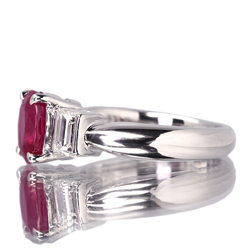 ミャンマー産(ビルマ産)ルビー 2.0ct ダイヤモンド 0.6ct