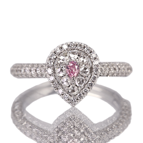 ピンクダイヤモンド 0.075ct/FIPP/I1 ローズカットダイヤモンド