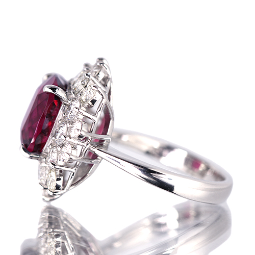ルベライト 6.2ct ダイヤモンド 約2ct プラチナ リング(指輪