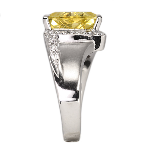 イエローベリル（ゴールデンベリル） 2.6ct ダイヤモンド