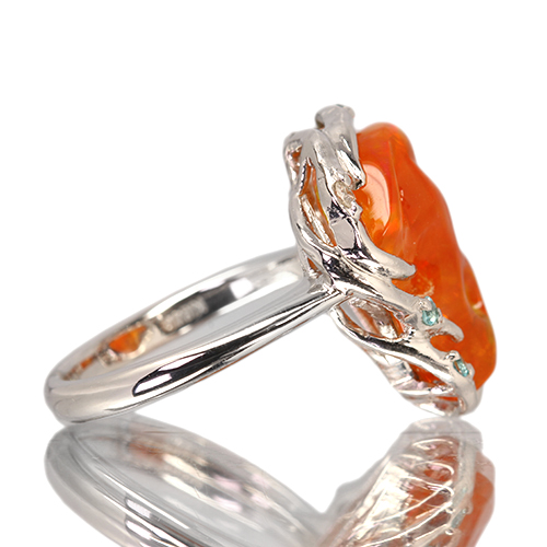 【ご購入者様決定】ファイアオパール1.96 購入証明書あり 第417回抽選販売＞メキシコ産ファイアオパール 5.7ct パライバ