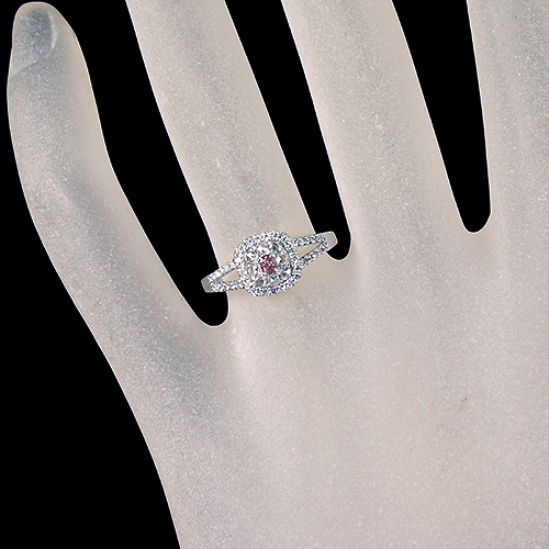 豪華　アンブローズ　D0.40CT プラチナ　k18透かし柄ダイヤモンドリング