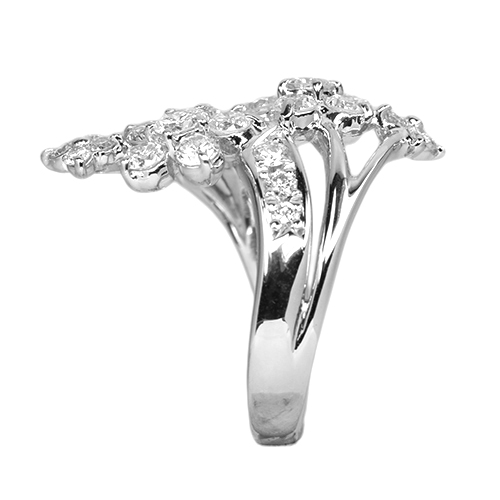 JC292☆高級 ダイヤモンド0.526ct プラチナ リング ソ付の通販