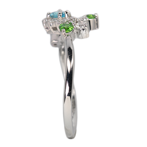 第419回抽選販売＞パライバトルマリン 0.1ct デマントイドガーネット