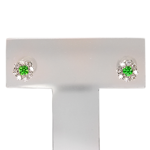 専用JF309★高級 デマントイドガーネット0.26ct D pt ピアス 鑑付 第420回抽選販売＞ロシア産デマントイドガーネット ハートアンド