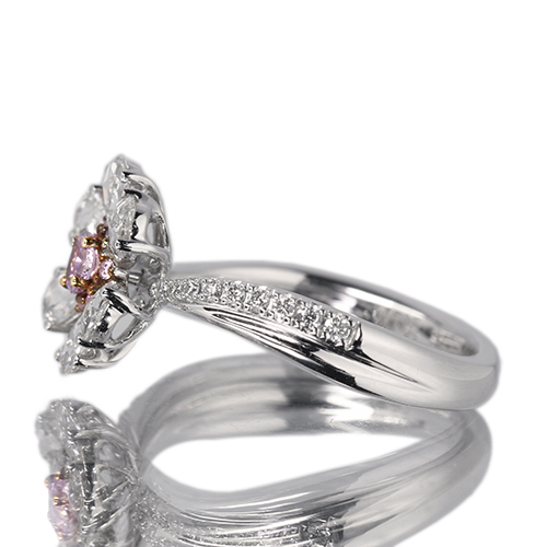 ピンクダイヤモンド 0.1ct/FIPP/I1 ピンクダイヤモンド 0.03ct