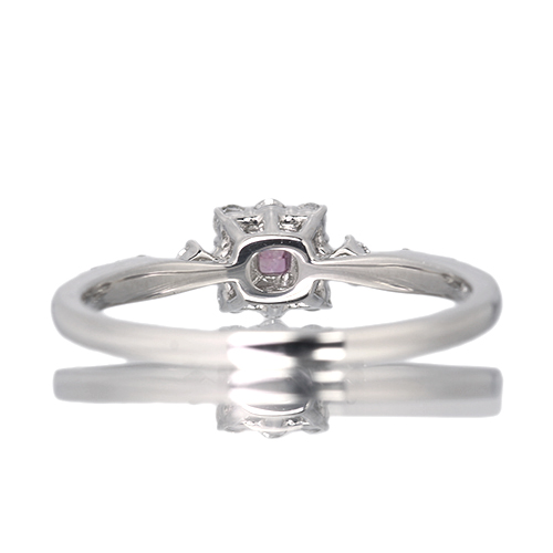 ピンクダイヤモンド 0.052ct/FIPP/VS2 ダイヤモンド プラチナ リング