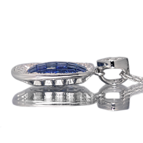 ブルーサファイア 2.5ct ダイヤモンド 約1ct ホワイトゴールド