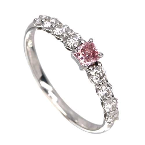 国産品 第424回抽選販売＞ピンクダイヤモンド ハート 0.168ct/FPP/I1 アクセサリー