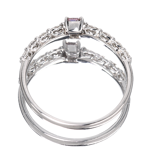 専用JD169★高級 ピンクダイヤモンド0.4ct プラチナ ヘッド 鑑付 専用JD169☆高級 ピンクダイヤモンド0.4ct プラチナ ヘッド 鑑付
