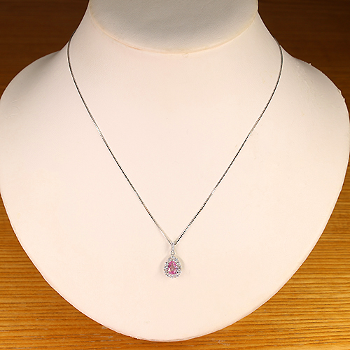専用JG166★高級 パパラチアサファイア0.257ct Dネックレス鑑付 専用JG166☆高級 パパラチアサファイア0.257ct Dネックレス鑑付