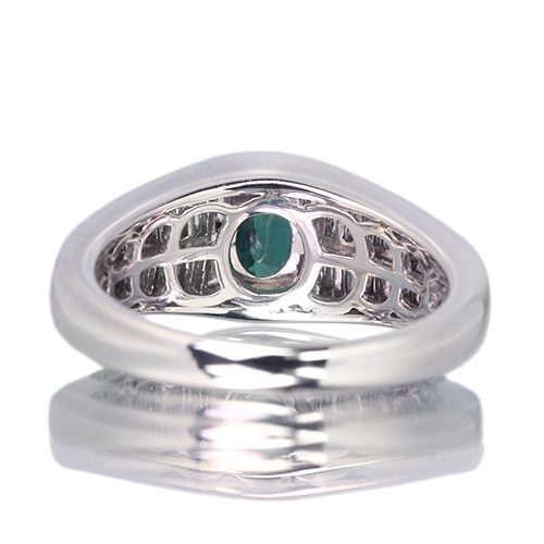 アレキサンドライト 1.0ct ダイヤモンド 0.7ct プラチナ リング