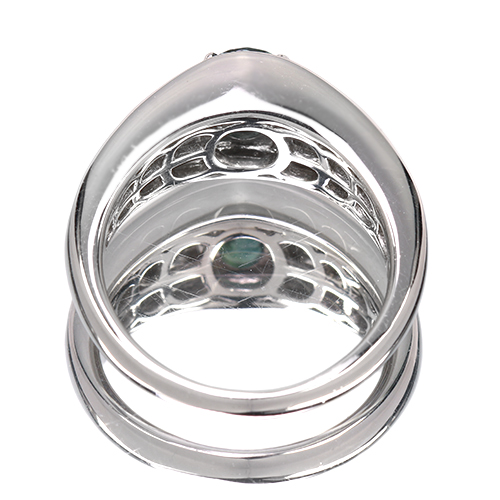 アレキサンドライト 1.0ct ダイヤモンド 0.7ct プラチナ リング