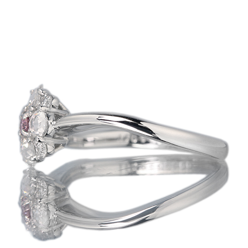 ピンクダイヤモンド 0.046ct/FVP/I1 ローズカットダイヤモンド