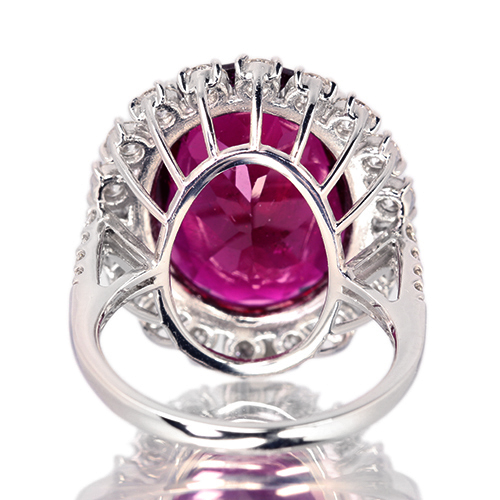 JH58★高級 ルベライト1.491ct ダイヤ プラチナ ヘッド ソ付 ルベライト 10ct ダイヤモンド 1.7ct プラチナ ネックレス【品質