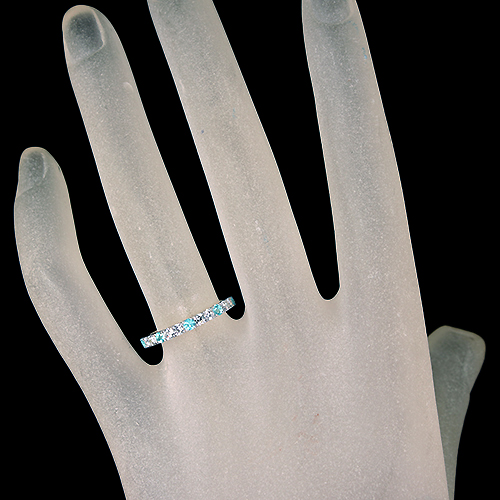 パライバトルマリン 0.2ct ダイヤモンド 0.3ct プラチナ リング(指輪