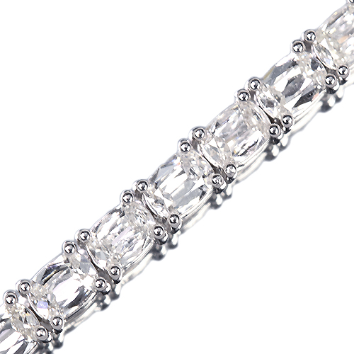 ダイヤモンド 約7.7ct ホワイトゴールド ブレスレット【品質保証書