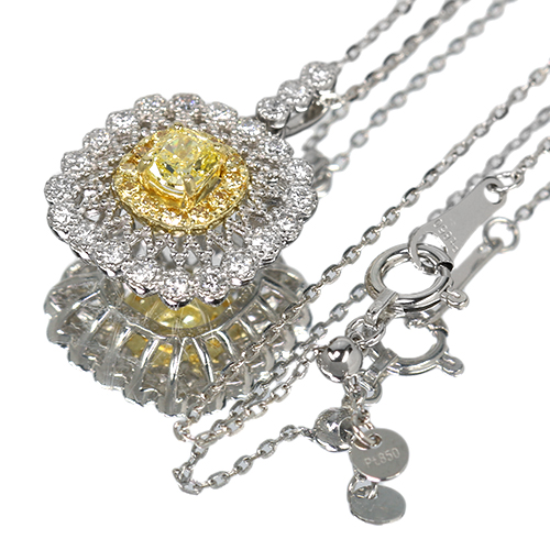 イエローダイヤモンド 0.3ct/FIY/SI2 イエローダイヤモンド 0.13