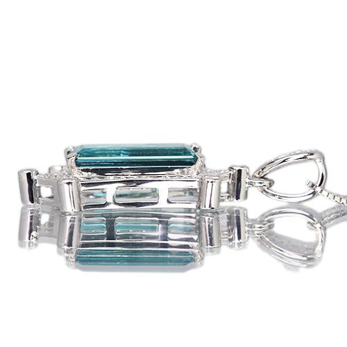 インディゴライトトルマリン(ブルートルマリン) 3.8ct ダイヤモンド