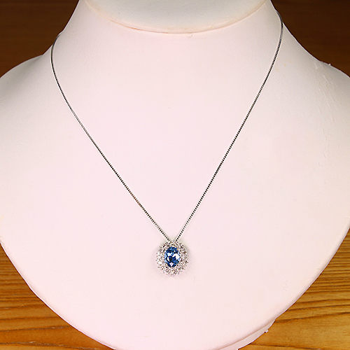 サンタマリアアクアマリン 1.4ct ダイヤモンド 1.1ct プラチナ