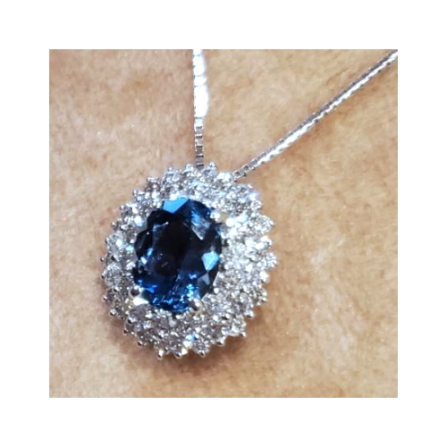 サンタマリアアクアマリン 1.4ct ダイヤモンド 1.1ct プラチナ