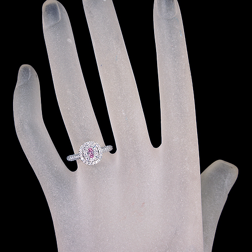 ピンクダイヤモンド 0.11ct/FIPP/SI2 ダイヤモンド 0.7ct プラチナ